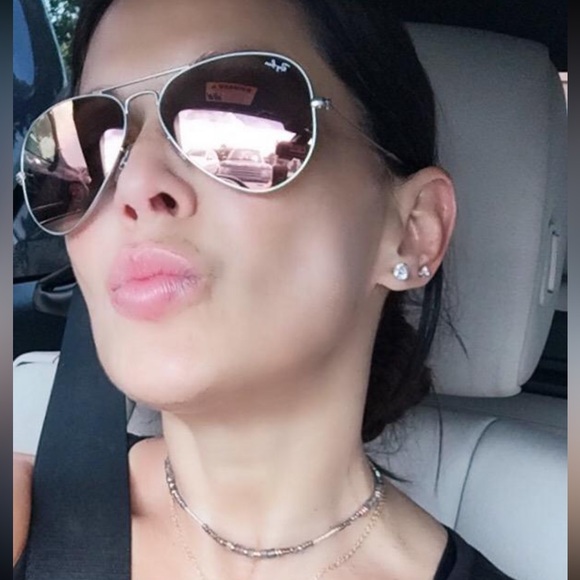 LIKE NEW Ray Ban Aviator Pink Mirrored Sunglasses - Picture 10 of 10